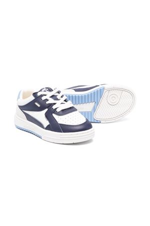 white leather sneakers PALM ANGELS KIDS | PBIA014S24LEA0010146